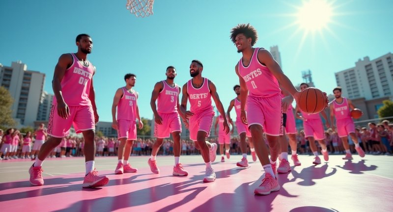 Stand Out with a Pink Basketball Uniform for Your Team