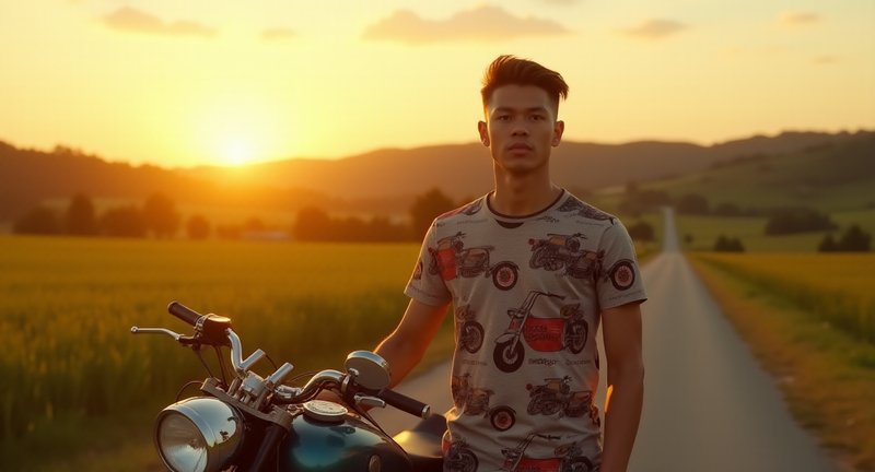 The Appeal of T Shirt with Motorbike