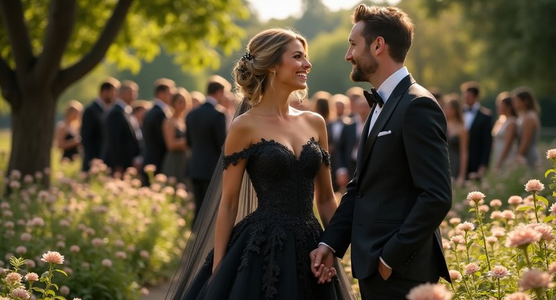 The Full Story Behind Black Colour Wedding Dress